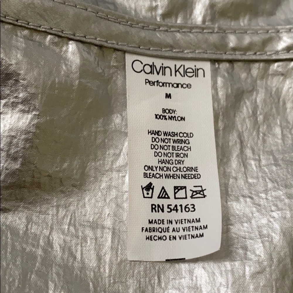 Calvin Klein š„SALEš„ Performance Reversible Jacket Metalic Size M PFCJ4946 - Picture 8 of 10
